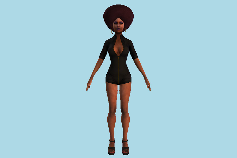 Duke Nukem Forever Funky Girl Sexy 3d model
