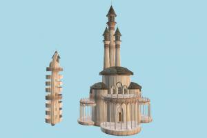 Fantasy Castle castle, palace, mansion, church, fantasy, tower, house, building, build, domicile, structure