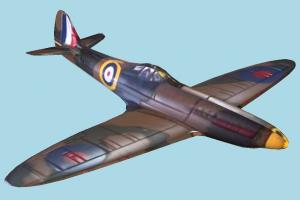 Warplane warplane, military-plane, aircraft, airplane, plane, fighter, combat, military, craft, air, vessel, lowpoly