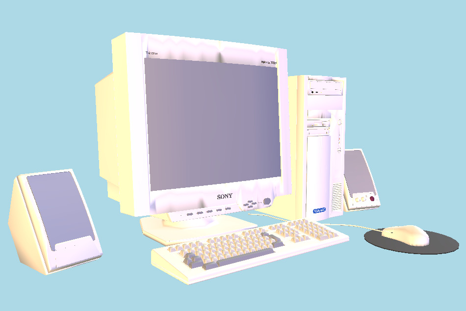 Desktop Computer 3d model