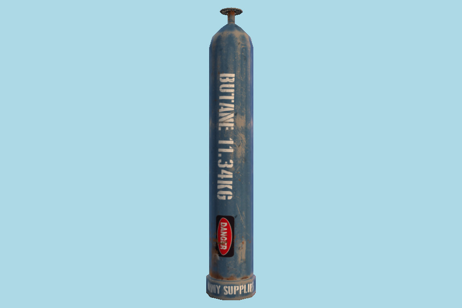 Gas Bottle 3d model