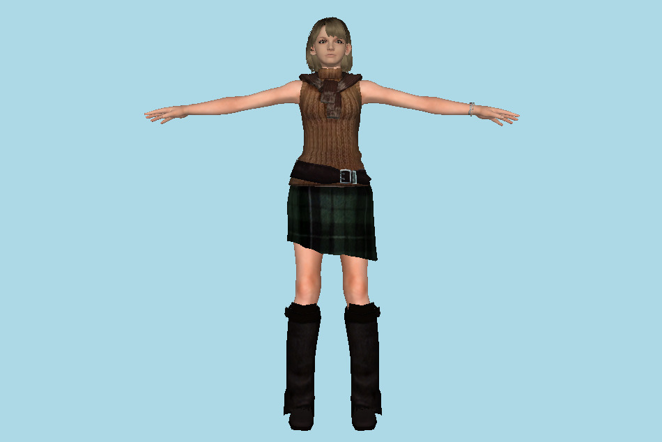 Resident Evil 4 - Ashley Graham 3d model