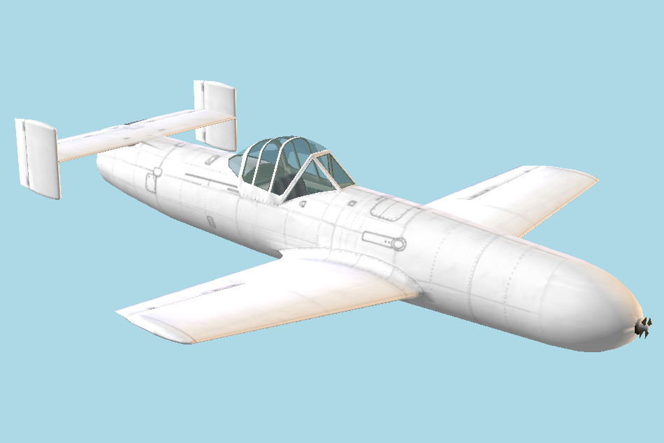 MXY-7 Ohka human-guided attack rocket 3d model