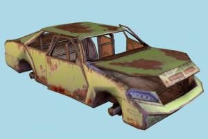 Car car-body, car, abandoned, ruins, sedan, post-apocalyptic, rusted, destroyed, carcass, burned, vehicle, sci-fi