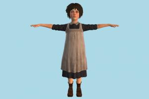 Little Girl Teensy Pathologic-2, girl, little, young, kid, female, woman, poor, people, human, character