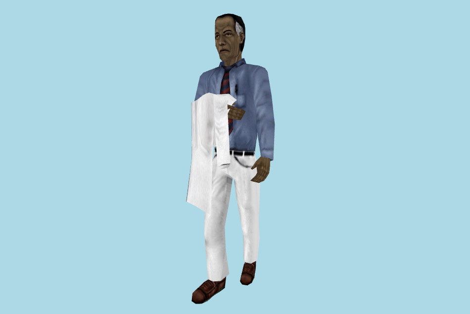 Civ coat scientist HL MDL 3d model
