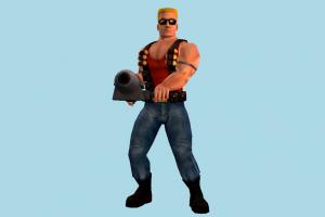 Duke Nukem man, male, people, human, character, fire, fighter