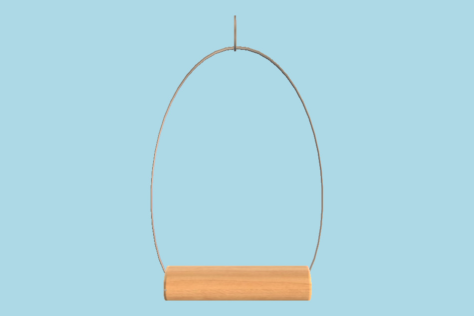 Cage Bird Perch 3d model