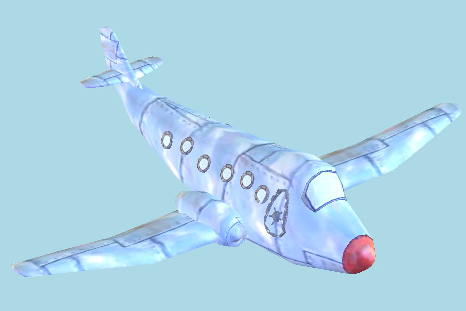 SpongeBob SquarePants: Battle for Bikini Bottom Airplane 3d model