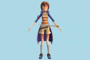 Ninja Girl pirate, ninja, girl, female, people, human, character, cartoon