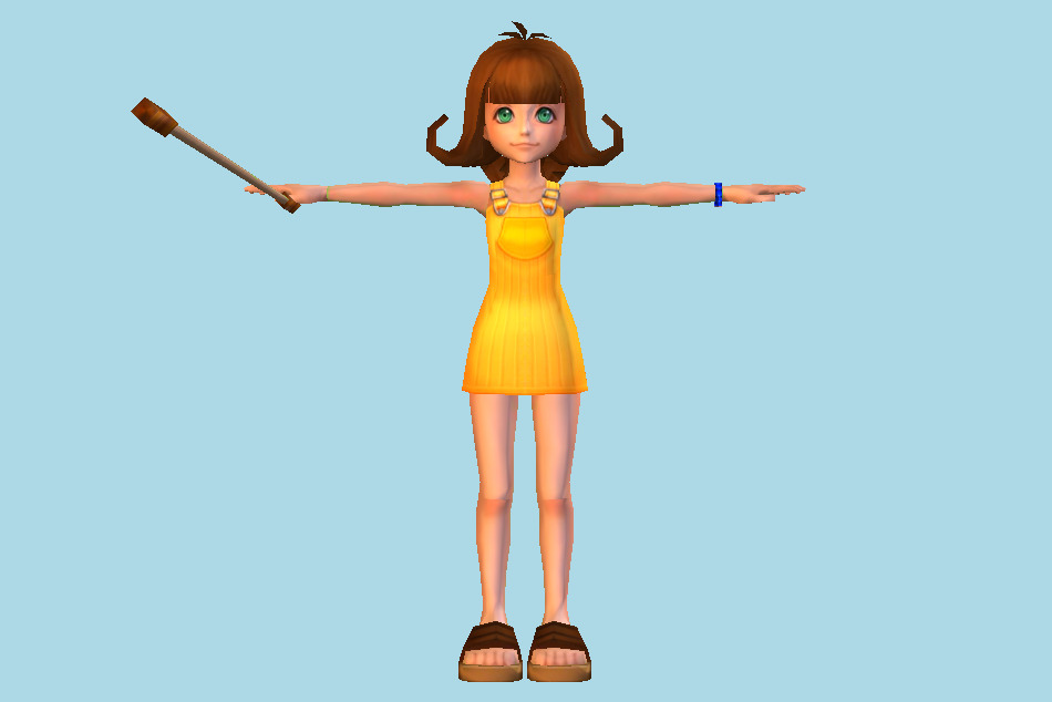 Kingdom Hearts Selphie 3d model