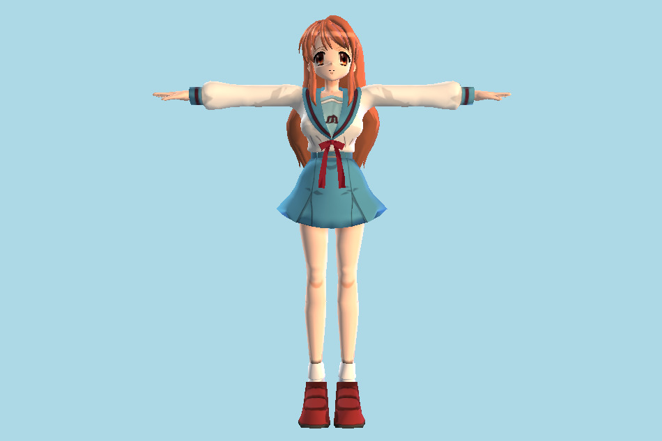 Suzumiya Haruhi no Gekidou - Mikuru Asahina 3d model