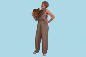 Woman scanned-models, woman, female, people, human, character, hot, aged