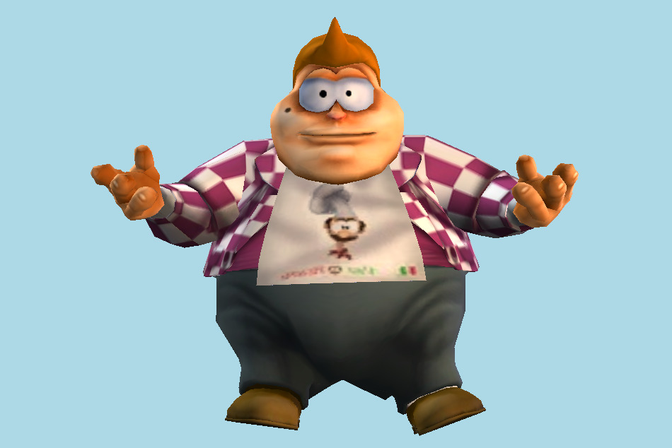 Garfield Show: Threat of the Space Lasagna Fat Guy 3d model