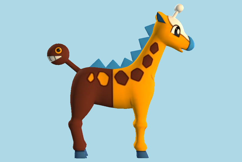 Pokémon X / Y #203 Girafarig 3d model