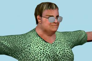 Fat Mother DR1, fat, urban, lady, woman, female, people, human, character