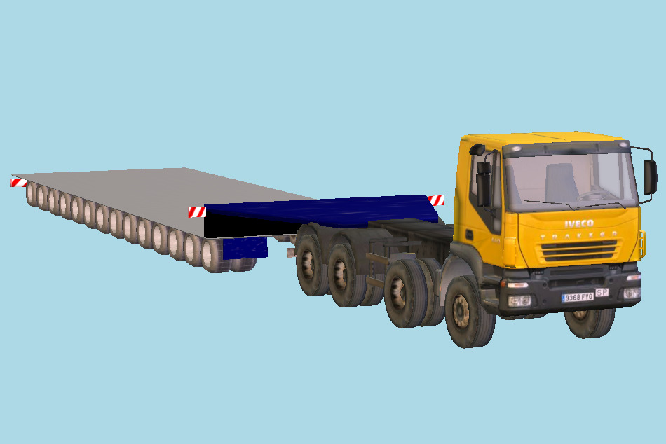 Trailer Truck Iveco 440 3d model