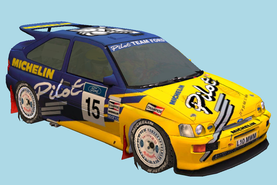 Colin McRae Rally 2005 - Ford Car Escort RS Cosworth 3d model