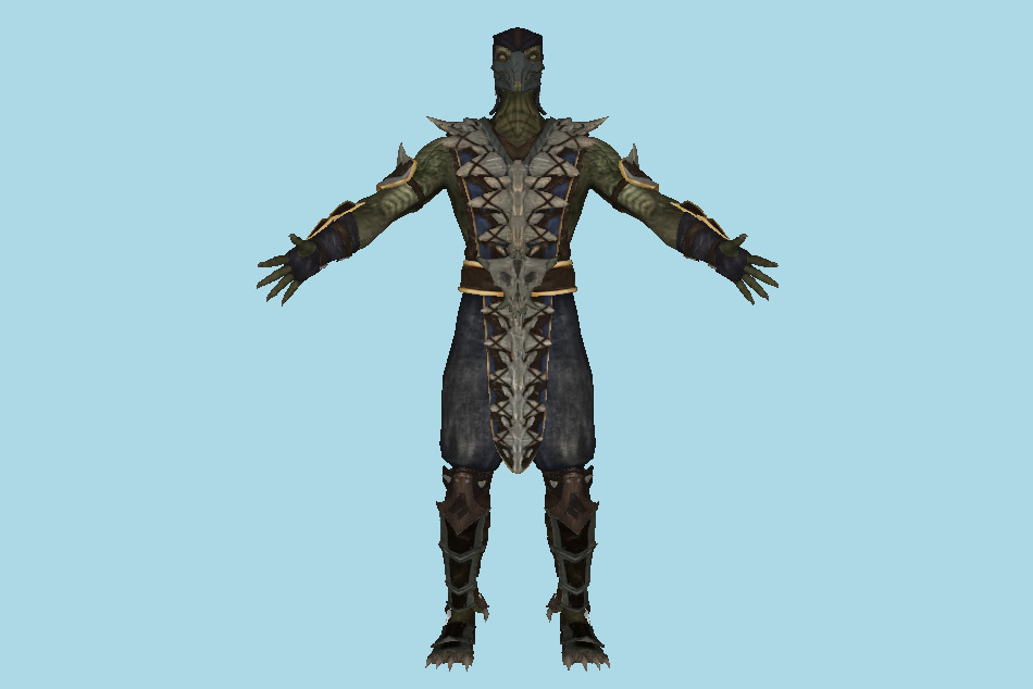 Mortal Kombat MK11 Reptile 3d model