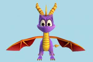 Spyro spyro, dragon, monster, animal, animals, cartoon