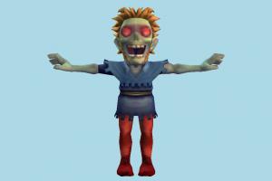 Zombie zombie, character, human, cartoon