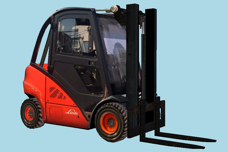 Linde Forklift Truck H35 3d model