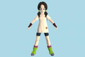 Dragonball Videl dragon-ball, hentai, cartoon, girl, cute, anime, female, toony, animy, people, character