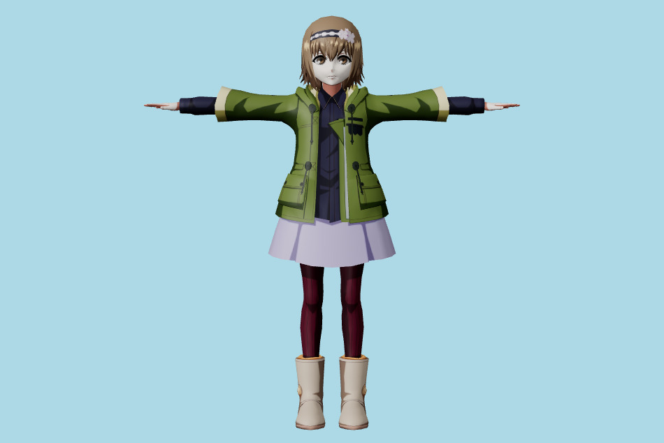 Tokyo Ghoul Re Birth - Hinami Fueguchi 3d model