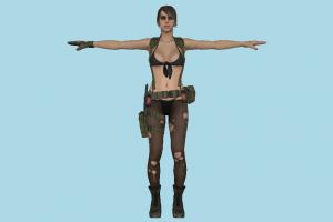 Army Girl girl, woman, lady, , female, people, human, character, jungle, army, marine, military, war