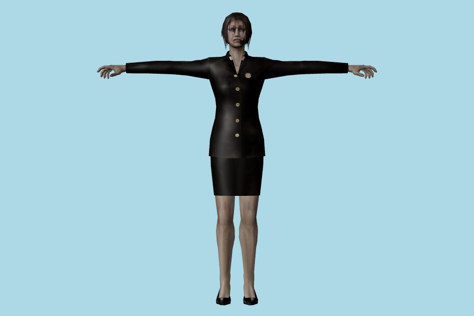 Resident Evil: Chronicles - Civilian Zombies 3d model