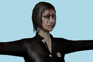 Zombie Resident-Evil, RE, zombie, resident, evil, people, human, xna, characters, rigged