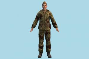 Army Man army-man, soldier, army, diver, man, male, people, human, character