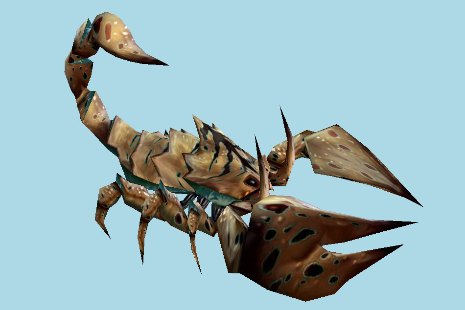 Yellow Scorpion 3d model