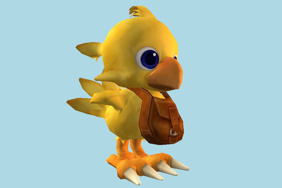 Dragon Quest & Final Fantasy in Itadaki Street Special Chocobo 3d model
