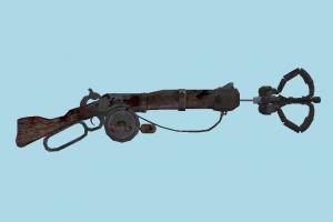 Grapple handgun, hunter, hunt, weapon, gun, arm