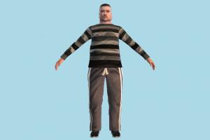 Fat Man fat, man, male, people, human, character, lowpoly