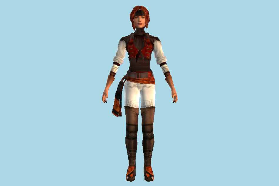 Beatricea Girl 3d model