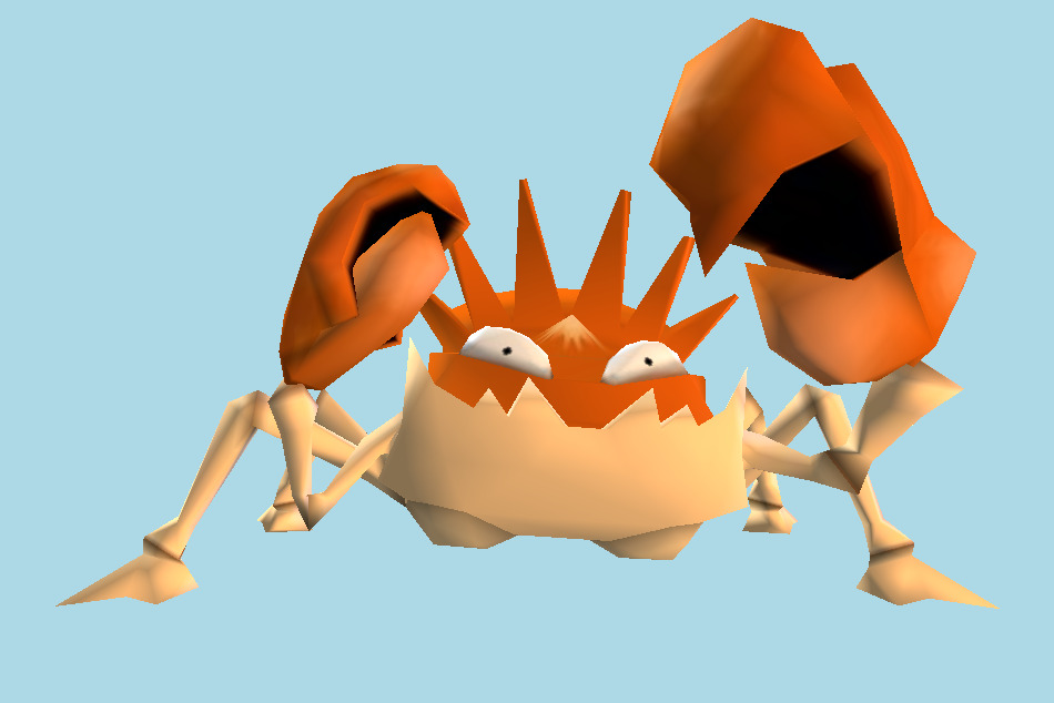 Pokémon Stadium 2 099 Kingler 3d model