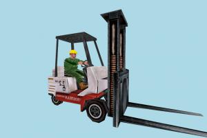 Forklift mdl, hlmdl, halflife, characters, animated, truck, forklift
