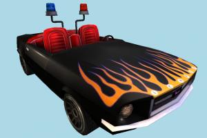 iMustang Police Car police-car, police, car, emergency, vehicle, truck, carriage, Nick Racers, iMustang, low-poly