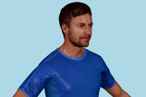 Nathan Casual Male Casual Male, Casual, male, man, people, human, character, renderpeople