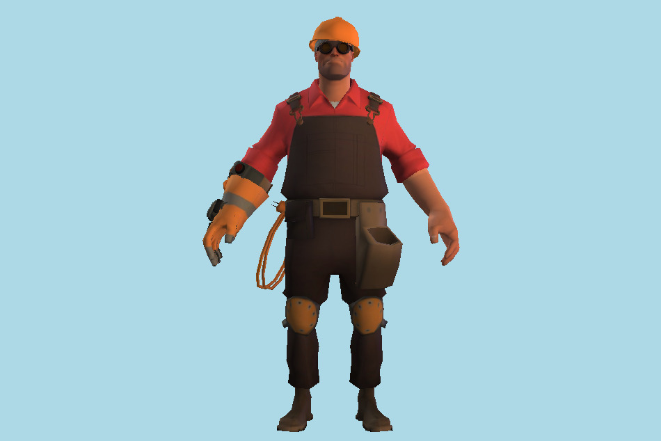 Team Fortress 2 Engineer 3d model