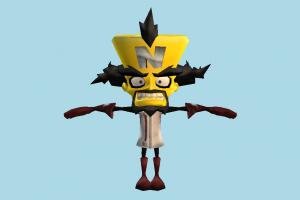 Neo Cortex Crash-Bandicoot, crash, bandicoot, cartoon-character, toony, cartoon, character