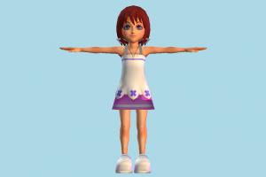 Kairi Child girl, kid, child, female, lady, people, human, children, character, cartoon, fantasy