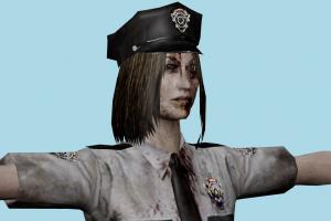 Zombie Resident-Evil, RE, zombie, resident, evil, people, human, xna, characters, rigged