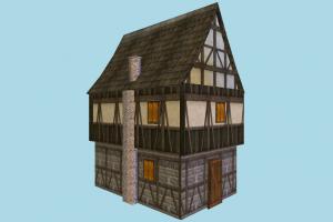 House house, home, building, medieval, build, apartment, flat, residence, domicile, structure