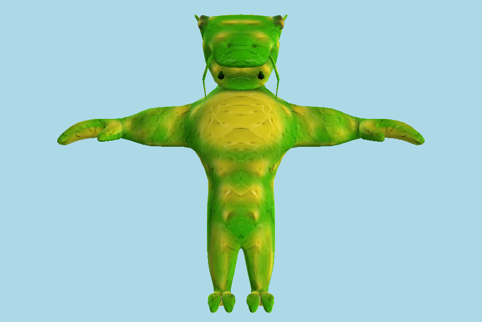 Dagreen Dragon Green 3d model