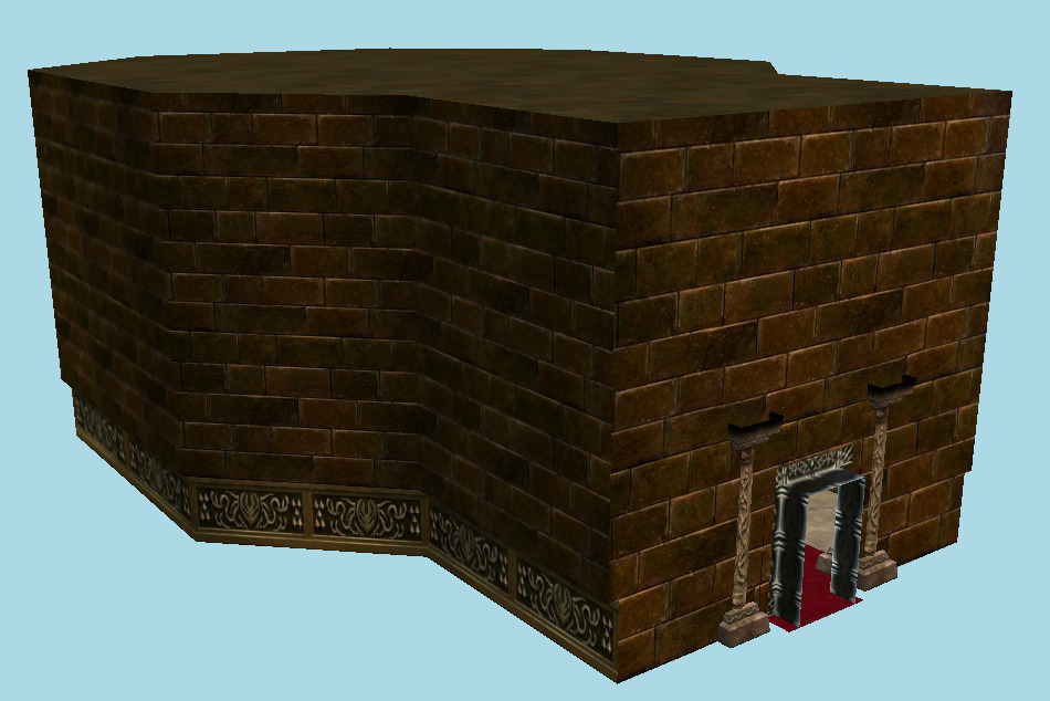The Legend of Zelda: Ocarina of Time 3D Ganon`s Castle (Inside) 3d model