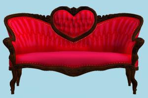 Love Seat sofa, seat, chair, couch, victorian, heart, edwardian, valentine, antique, furniture, cupid, interiordesign, loveseat, interior-design