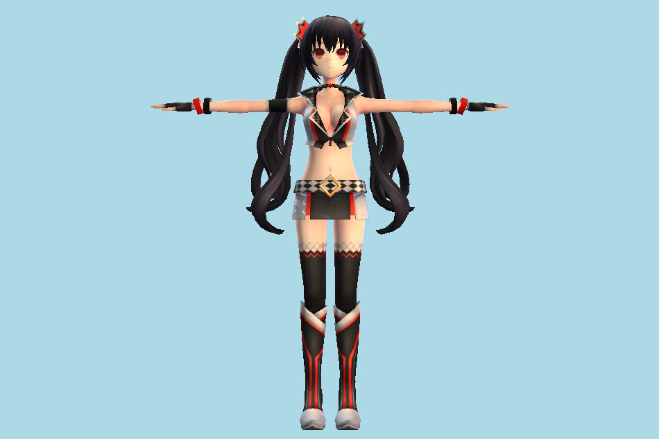 Hyperdimension Neptunia Victory Noire Idol (Cool Girl) 3d model